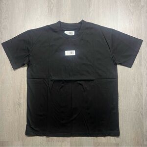 Black Maison Margiela Logo Crewneck T‑Shirt
